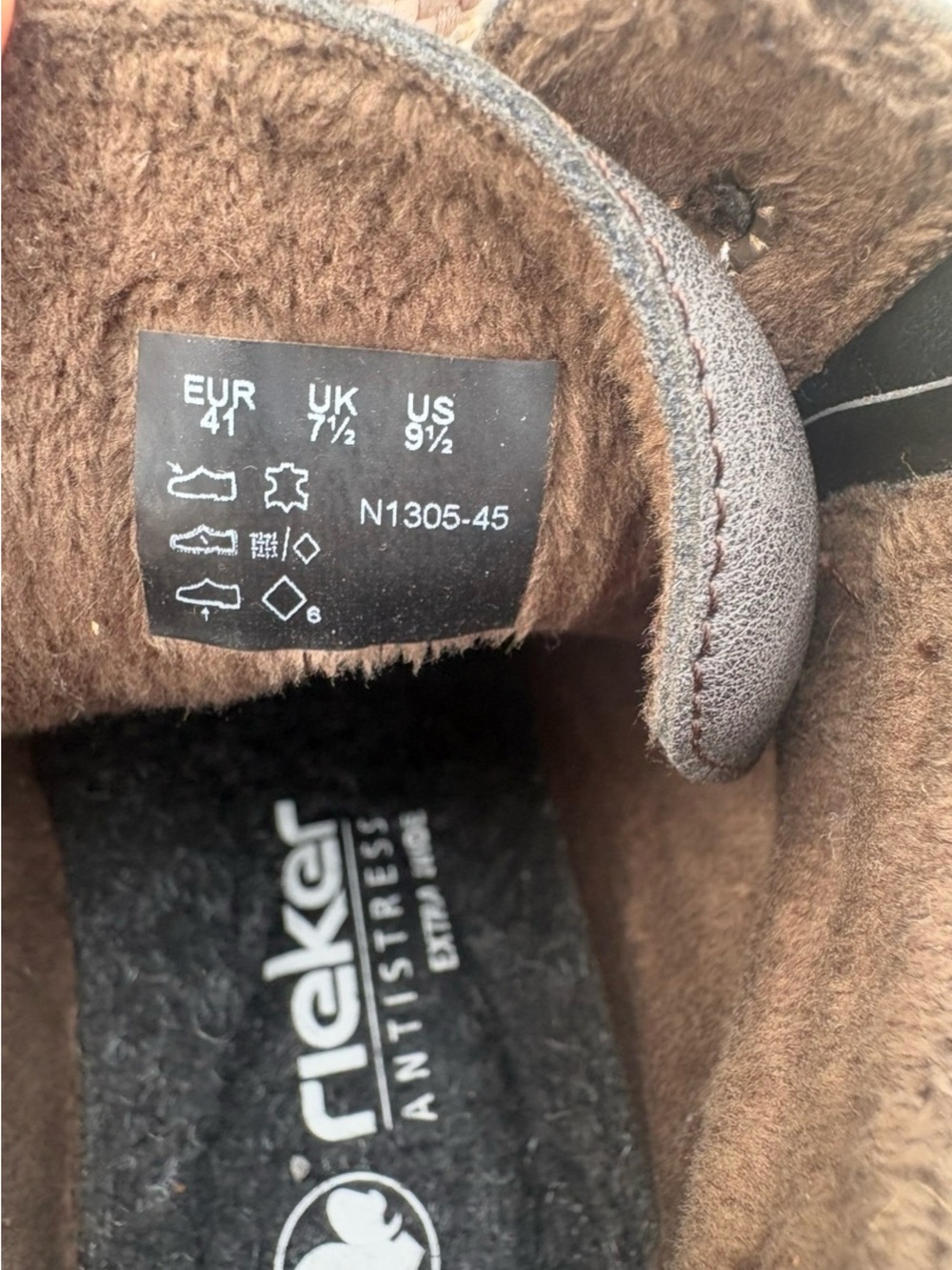 NWOB! Rieker N1305 HEIKE Women’s Water Resistant Boots,9.5,Basalt/Orange Multi - Picture 7 of 15